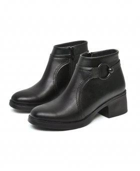 کفش نیمبوت زنانه بغل زیپ مدل NB-4713