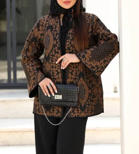 کت تافته سوزن دوزی طرح کژال و شلوار