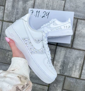 کفش ایرفورس کاستوم طرح wedding blinged