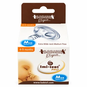 سرشیشه بیبی سیل سایز M مدل اکسترا واید Babisil Imi-Teat Pro