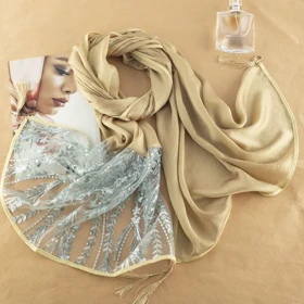 شال زنانه مجلسی پولکی