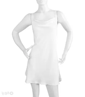 پیراهن بندی پشت ضربدری ساتن و دانتل Neev کد Adore 4417 سفید White