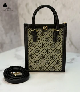 کیف دستی توری برج کد 14003956 (کرم سرمه ای)