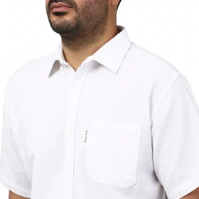 پیراهن آستین کوتاه بیسکوییتی سیزر مدل 15111794