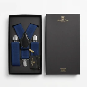 ساسبند طرح آکاردیونی درشت برند Massimo Dutti (آبی)
