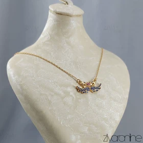 گردنبند زنانه ژوپینگ مدل قو طلایی 50050