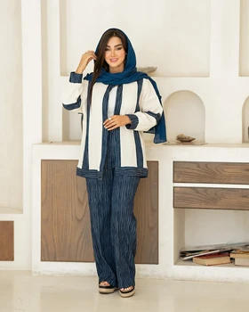 مانتو شلوار لینن ترکیبی کنف