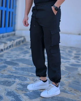 شلوار مردانه کارگو مدل jessica (مشکی )