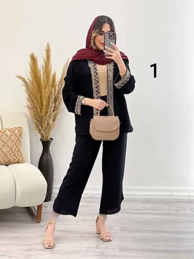 ست کت و شلوار پولک دوزی