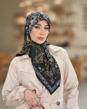 روسری ابریشم توییل دوردستدوز (قواره صد) 30179