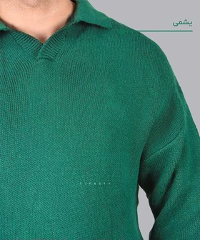 تیشرت آستین بلند یقه شکاری برند مراکش 2305