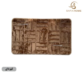 پادری مخمل طرح آجر 45*75 سانتی متر (قهوه ای)
