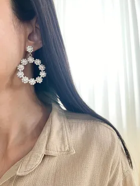 گوشواره مجلسی فول نگین