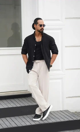 پیراهن آستین بلند ساده