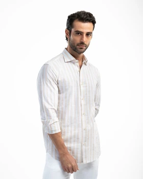 ام کی کالکشن پیراهن آستین بلند mk-25699-cream