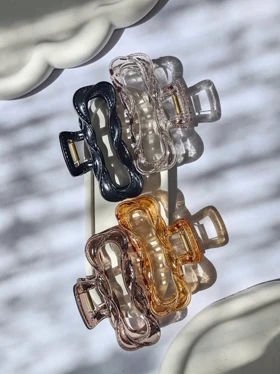 کلیپس شیشه ای طرح چرم-کد 1247