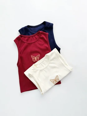 کراپ تاپ کبریتی طرح پروانه