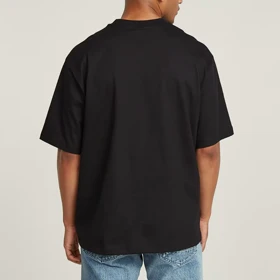 تیشرت قواره باکسی آستین سه ربع ساده (بیسیک)