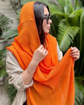 شال پلیسه سکه ای وارداتی 3901