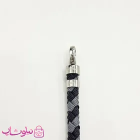 دستبند امگا مردانه 007 مدل کنفی طوسی مشکی کیفیت مستر کد 600