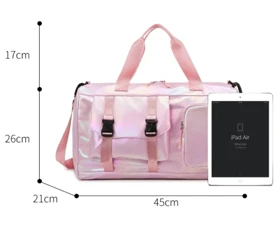 ساک باشگاه و استخر و سفر هولوگرامی وارداتی (سه رنگ) - طرح 1