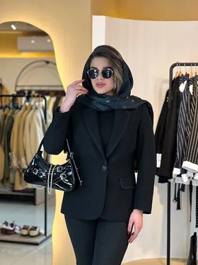 کت فوتر شلال دوزی مشکی 120209