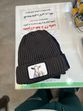 کلاه بافت وارداتی (طوسی پر رنگ)