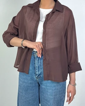 شومیز شیشه ای با تاپ کد 500505