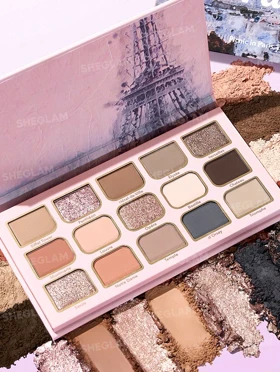 پالت سایه چشم پودری 15 رنگ شیگلم مدل Picnic in Paris