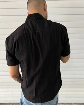 پیراهن آستین کوتاه کنفی COLLECTION رنگ مشکی