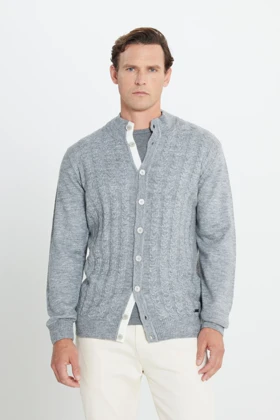 ژاکت کش باف پشمی مردانه اورجینال آلتین ییلدیز کلاسیک altinyildiz-classics