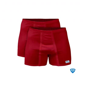 شورت پادار پنبه کش لیفه ای (پک 2 عددی) زرشکی