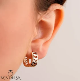 گوشواره ژوپینگ طرح 4 قلب