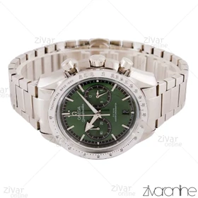 ساعت امگا اسپیدمستر مردانه سه موتوره سیلور صفحه سبز 104550