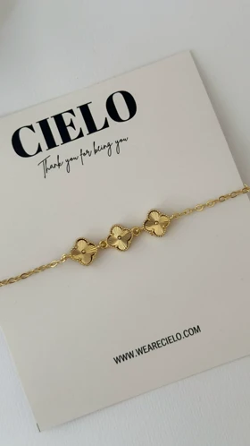 دستبند 3 گل ریز ونکلیف کیفیت درجه A