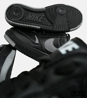 کفش کتانی بزرگ پا مشکی طوسی Nike Gama Force Sail مدل 6733