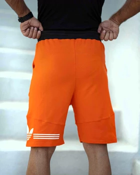 شلوارک بگ ورزشی ADIDAS نارنجی