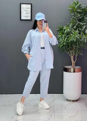 ست مانتو شلوار لینن کمربند Dior