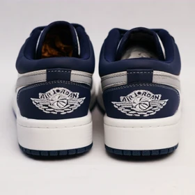 کفش کتانی ایر جردن 1 سورمه ای نقره ای کد 294885