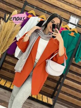 مانتو لینن کتی یقه آمریکایی