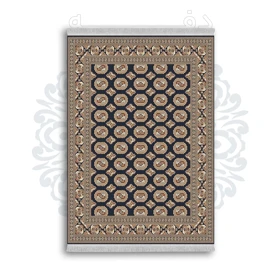 *جدید* فرشینه از جنس پارچه شانل مخمل ترک طرح فانتزی برند دفه کد 1295