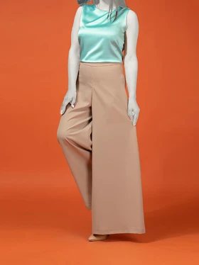 دامن شلواری زنانه مجلسی فاق بلند کرپ 10102