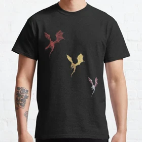 تیشرت house of the dragon طرح Caraxes Syrax Seasmoke Classic T-Shirt