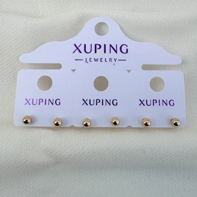 گوشواره توپی ساده ژوپینگ سایز ریز