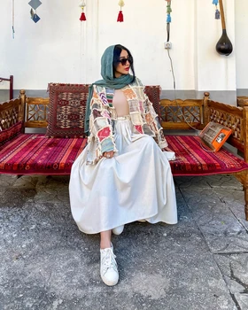 کت تکه دوزی لینن