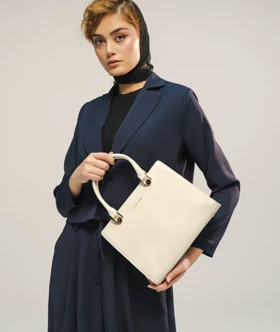 کیف دستی زنانه شیک و مجلسی چرم مصنوعی دیوید جونز DAVIDJONES