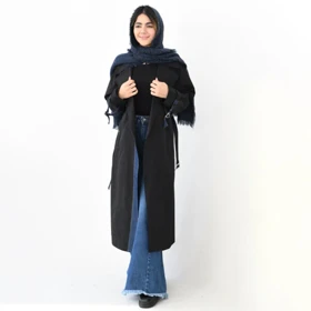 ترنچ کت بلند ترکیبی کد 809