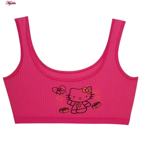 نیم‌تنه دخترانه مدل کیتی بدون پد کد 5072-1 بسته 3 عددی