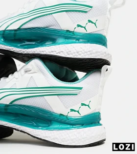کفش کتانی ورزشی مردانه و زنانه سفید سبز PUMA