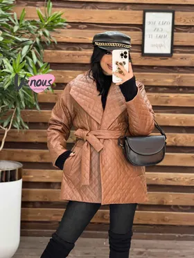 پالتو چرم یقه آمریکایی